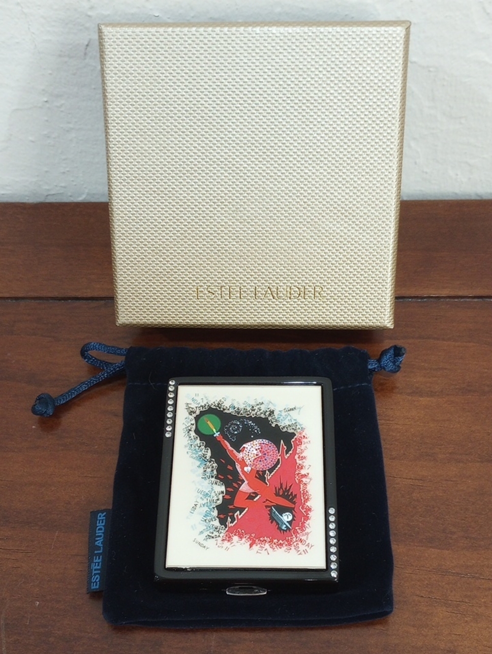 Estee Lauder "Aries" by Erte' Lucidity Powder Compact - Vintage, 2004!